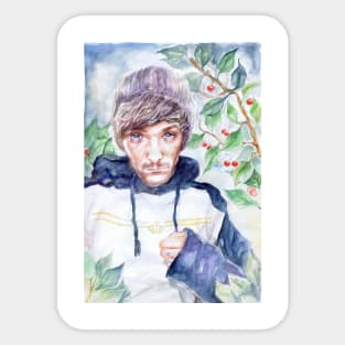 Louis in leaves Sticker